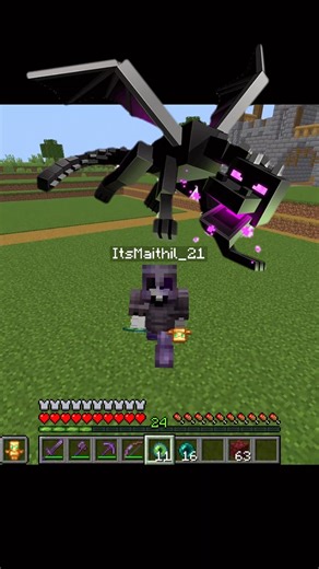 Preparing for Ender Dragon… 🔥 #minecraft #minecraftshorts #shorts