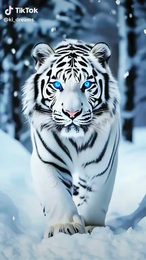Stunning AI-Generated Live Wallpapers of White Tigers