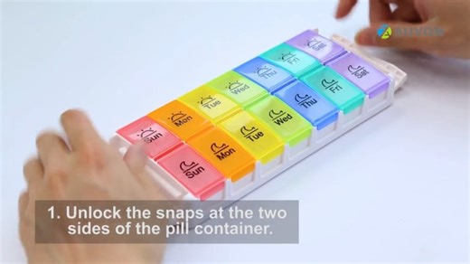Watch how to use this pill organizer on Amazon Live