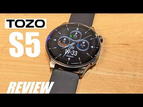 REVIEW: TOZO S5 Smartwatch - Budget $50 Fitness Tracker with AMOLED Display? HR/SpO2/Sleep Tracker
