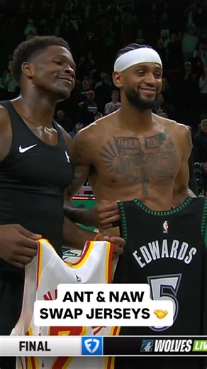 NBA | The former teammates swap jerseys after their matchup tonight in Minnesota! 🙌 | Instagram