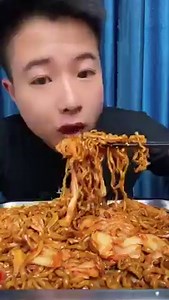 1.2M views · 10K reactions | ASMR TV- Eating yummy spicy mukbang noodle fried pig fat pig meat pig skins belly pork fat pig guts pig stomach hot dogs sausage and spicy noodle. | ASMR TV | Facebook