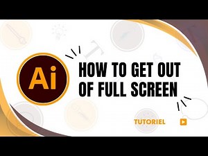 How to get Illustrator out of full screen