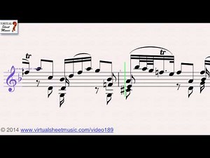 Johann Sebastian Bach's Adagio from Sonata No. 1 for Solo Violin, sheet music - Video Score