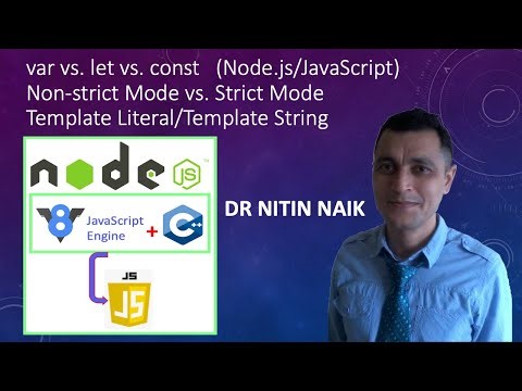 7 VAR vs. LET vs. CONST, Non-strict Mode vs. Strict Mode, Template Literal/Template String