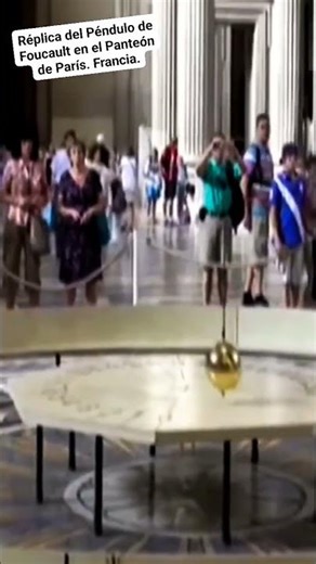 REPLICA OF FOUCAULT'S PENDULUM IN THE PANTHEON OF PARIS. France.