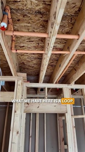 This orange CPVC piping is what feeds the fire sprinkler heads throughout the unit #shorts