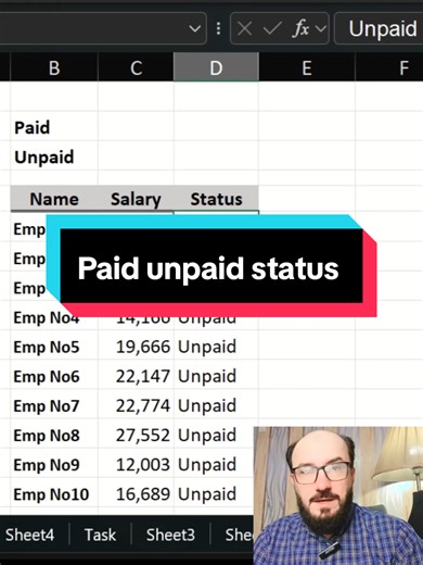 Understanding Paid vs. Unpaid Status in Excel