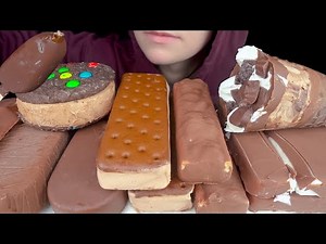 ASMR Chocolate Ice Cream *Magnum, Haagen Dazs, M&M Cookie Sandwich, Snickers, Twix, Klondike