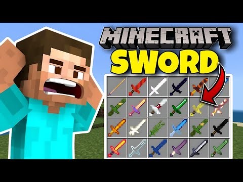 Minecraft but There Are CUSTOM SWORDS