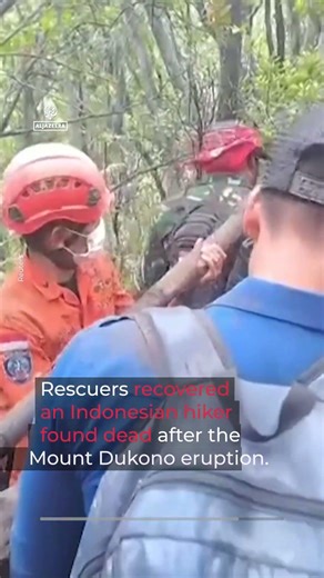 Indonesian authorities locate missing Singaporeans after Mount Dukono eruption. | AJ #shorts