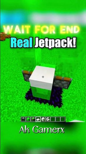 Real Jetpack in Minecraft 🔥 | Insane Redstone Build (Works in 1.21) #shorts