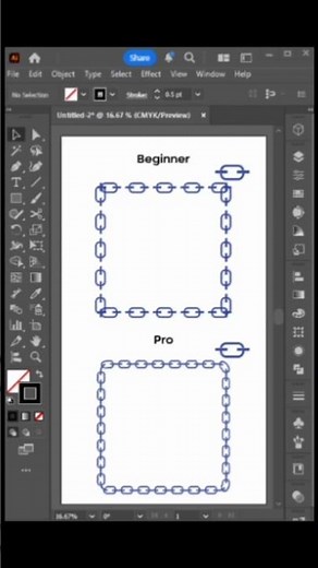 How to Create and Use Pattern Brush in Adobe Illustrator #illustratortips #graphicdesign