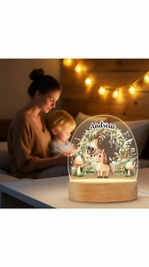 Light up your child's room in style with our Personalized Forest Animal LED Night Light! 力 Personalize with a name for a heartwarming baby shower or birthday gift.  | Callie Gifts | Facebook