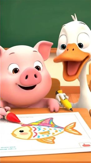 LITTLE PIG IN CLASS MODULE 3 #cartoon