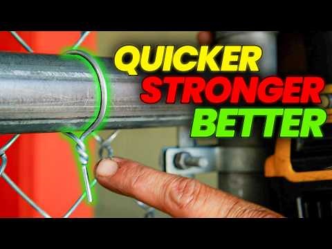 The EASIEST Fence Ties For Installing Chain Link