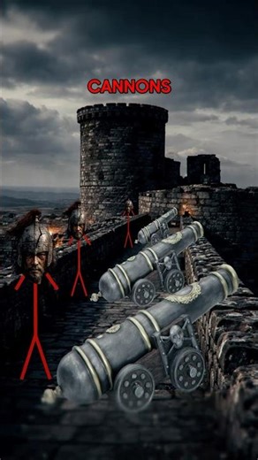 The Invention of Cannons! 💣💥⚔️#shorts #facts