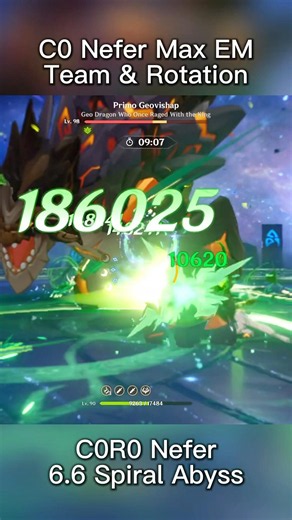 C0 Nefer With Instructor Sucrose Can Elevate Your Damage Even Higher #genshinimpact #genshinshorts