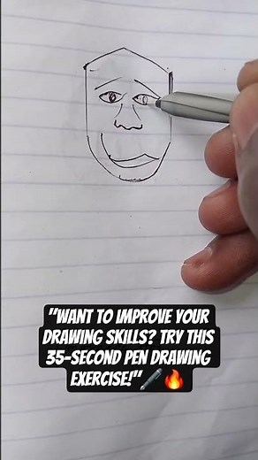 How to Improve Your Drawing Skills for Beginners | Ballpoint Pen🖋️🔥