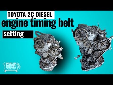 How to Set Toyota 2C Engine Timing Belt | Step-by-Step Full Guide