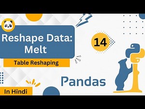Reshape Data: Melt | Table Reshaping | Introduction to Pandas | #pandas #python #leetcode