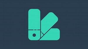 Turquoise Color palette guide icon isolated on blue background. 4K Video motion graphic animation