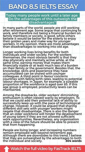 Band 8.5 IELTS Writing Essay: Advantages vs Disadvantages