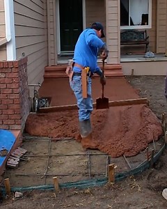 How to Pour a Colored Concrete Cantilever Stairs | DIY & Crafts