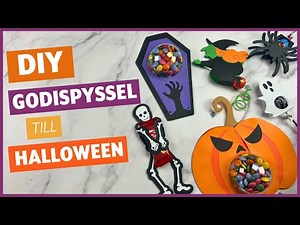 Halloween godis pyssel med Cricut 🎃 Enkla DIY idéer | Godisförpackningar & dekorationer