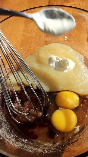 Baking Applesauce Chocolate Muffins #Shorts #Baking