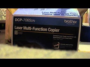 Brother DCP-7065DN laser printer Unboxing and review