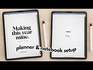 My digital planner + notebook setup 🍎✏️ | iPad Pro & Apple Pencil