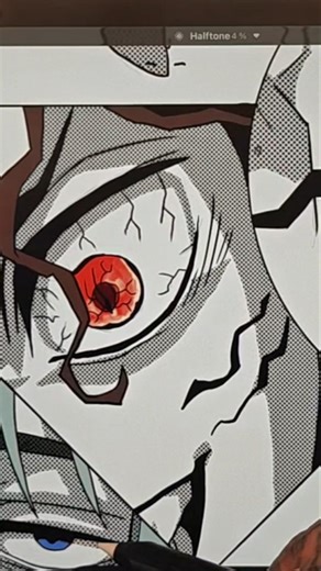 Drawing the most evil anime eye! ✍️ #Shorts