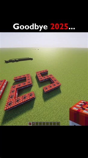 Goodbye 2025 in Minecraft: A Memorable Farewell