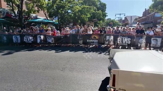 2026 Parkes Elvis Festival street parade in Parkes, NSW, Australia