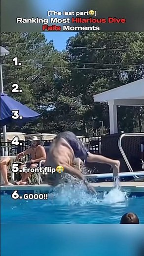 Ranking Most Hilarious Dive Fails Moments
