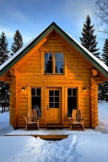 Relaxing Winter Cabin in the Snow | Cozy Forest Retreat & Deep Relaxation