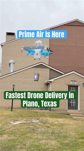 Welcome to the Future — Amazon Prime Air Drones Deliver FAST in Texas! 🚀✨ #AmazonPrime #DroneTech