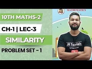 10th Maths-2 (Geometry)| Chapter No 1 | Similarity | Lecture 3 | JR Tutorials |