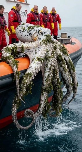 Rescuing a rare black-and-white jelly octopus