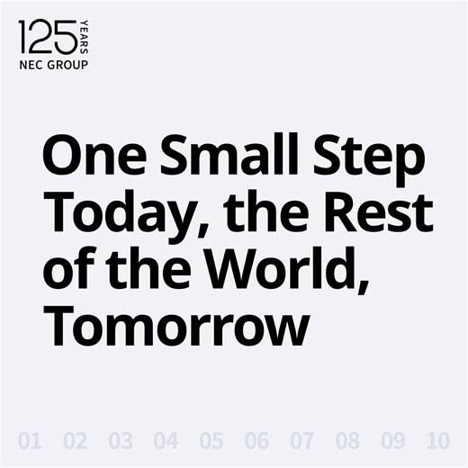 "One small step today, the rest of the world, tomorrow" For over 125 years, we have taken one step at a time at the forefront of change—continuing to create what comes next. 💫 That hasn’t changed. The step we take today will shape the future of the world. On our special website, we share the aspirations of employees taking their first steps today toward the future we will build together. 👉 https://www.nec.com/en/global/ad/125years/CWAPioneers/?cid=snsfb20250630 #NEC #NECglobal #NECs125th #125t