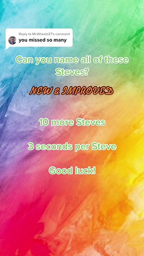 Replying to @Mr.Wheelz27 Steve quiz 2 #fyp #steve #quiz #trivia
