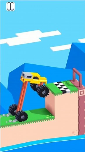 Level 183 (Stilts) - (Drive Mad) FANCADE Fun Gameplay #shorts #fancade #drivemad 4k All Levels
