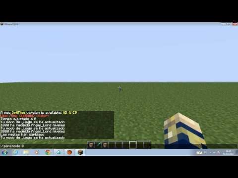 2 comandos para subir nivel exp y para no perder inventario