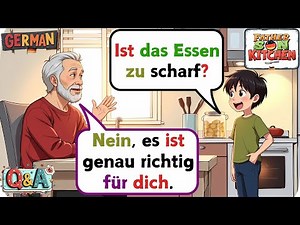 🍳Learn German for Beginners: Kitchen Q&A with Dad 🥄