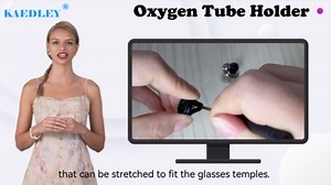 with Anti Slip Design Oxygen Tube Clips for Glasses - Nasal Cannula Ear Protector - Nose Cannula Hose Holder - Oxygen Holder Effectively avoiding discomfort Pain Caused by Oxygen Tubes on The Ears