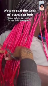 1.4M views · 7.4K reactions | How to seal the ends of a braided bob  #fypシ゚viralシ #hairgoals #hairtransformation #beauty | Precious Hairstyle Tutorials | Facebook