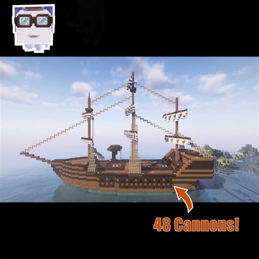 Epic Minecraft Ship Timelapse #minecraft #minecraftbuilding #minecraftbeauty #gaming #gamingshorts