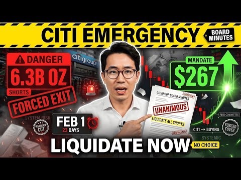 BOARD VOTES LIQUIDATION: Citigroup $267 Silver Alert (I Have Minutes: 6.3B Oz Gone By Feb 1)