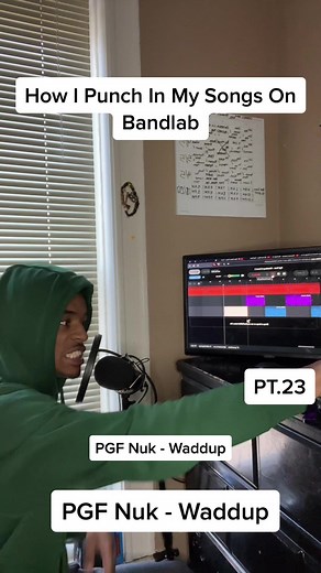 How to Punch In on Bandlab: PGF Nuk - Waddup Tutorial